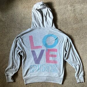 PINK Victoria's Secret Heather Gray Hoodie